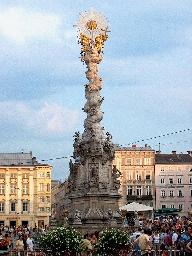 Dominanta náměstí v Linzi